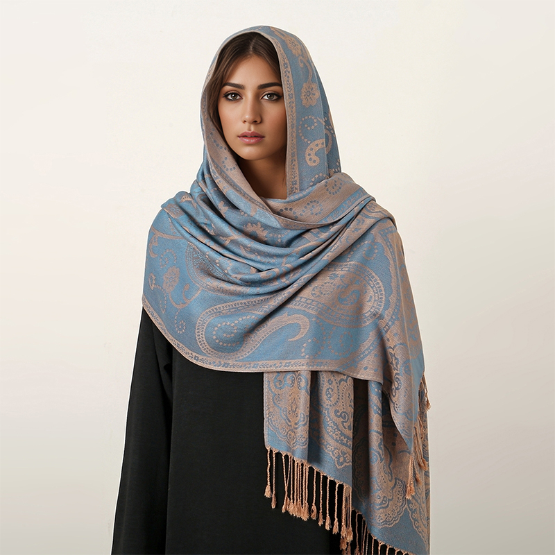에스닉 스타일 야외 여성 페이즐리 자카드 스카프, 두꺼 - Cashmere Pashmina Wrap 리뷰 및 가격