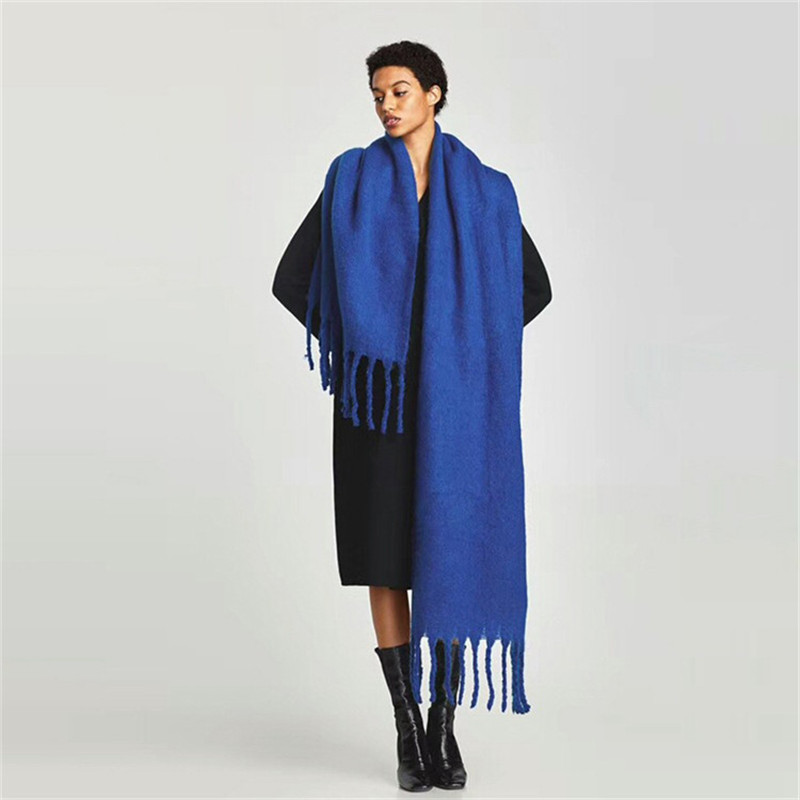 디자이너 브랜드 캐시미어 숄 및 랩 롱 태슬 파시미나  - Shawl Wrap Winter 리뷰 및 가격