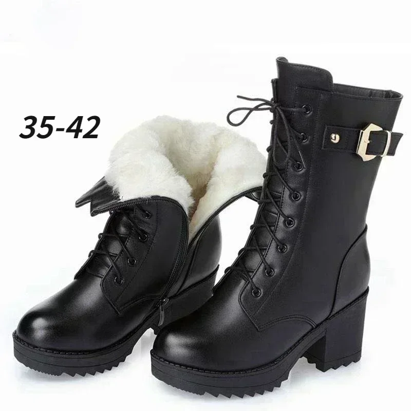 2026 겨울 가죽 여성 겨울 부츠 두꺼운 양모 따뜻한 - Waterproof Winter Boot 리뷰 및 가격