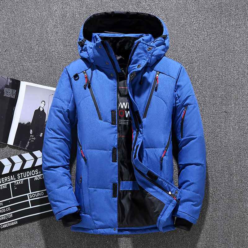 남성 화이트 오리 자켓 따뜻한 후드 두꺼운 퍼퍼 자켓  - Down Jacket Packable 리뷰 및 가격