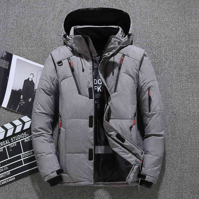 남성 화이트 오리 자켓 따뜻한 후드 두꺼운 퍼퍼 자켓  - Down Jacket Packable 리뷰 및 가격