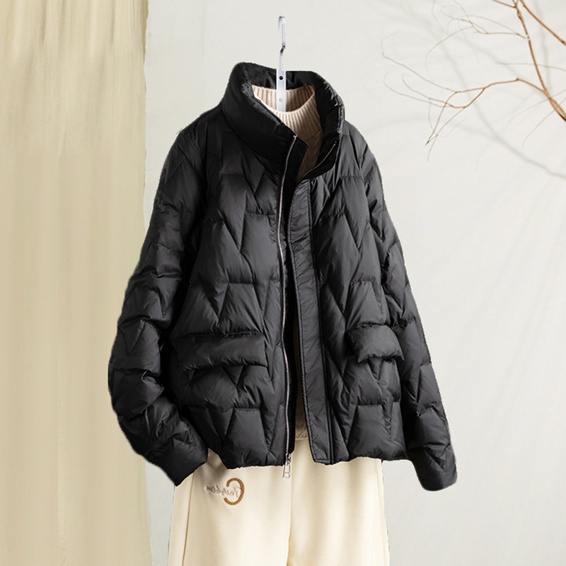 가을 초경량 얇은 오리 다운 코트 여성 슬림 캐주얼 자 - Down Jacket Packable 리뷰 및 가격
