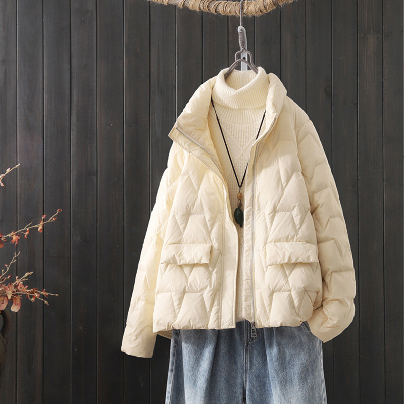 가을 초경량 얇은 오리 다운 코트 여성 슬림 캐주얼 자 - Down Jacket Packable 리뷰 및 가격