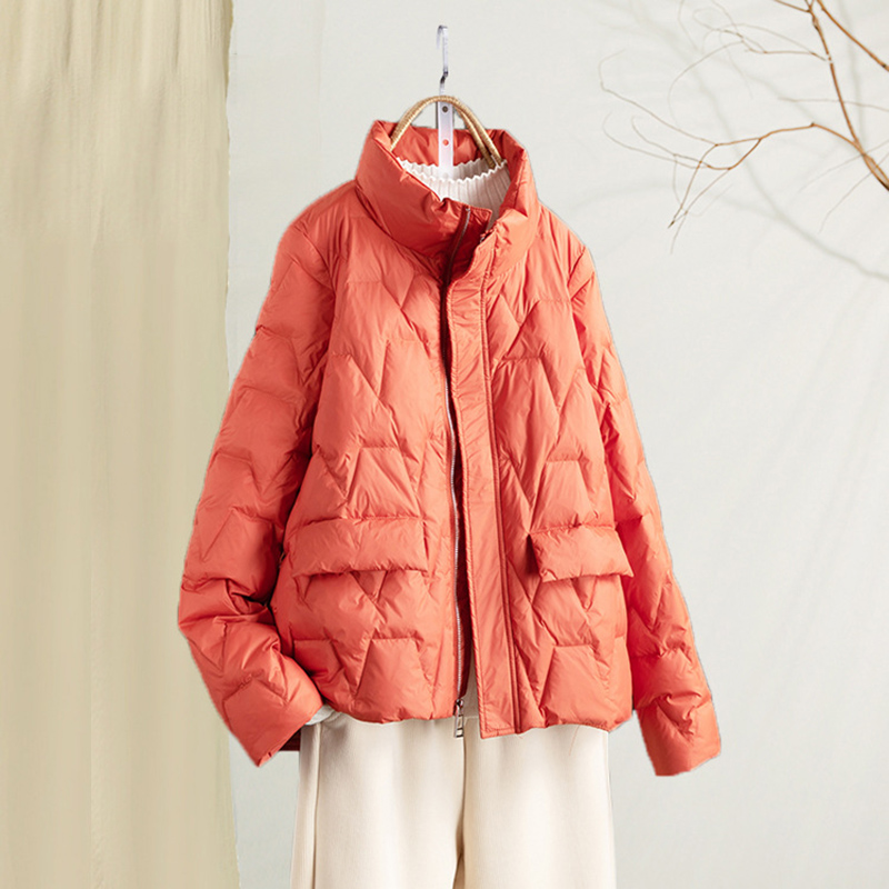 가을 초경량 얇은 오리 다운 코트 여성 슬림 캐주얼 자 - Down Jacket Packable 리뷰 및 가격